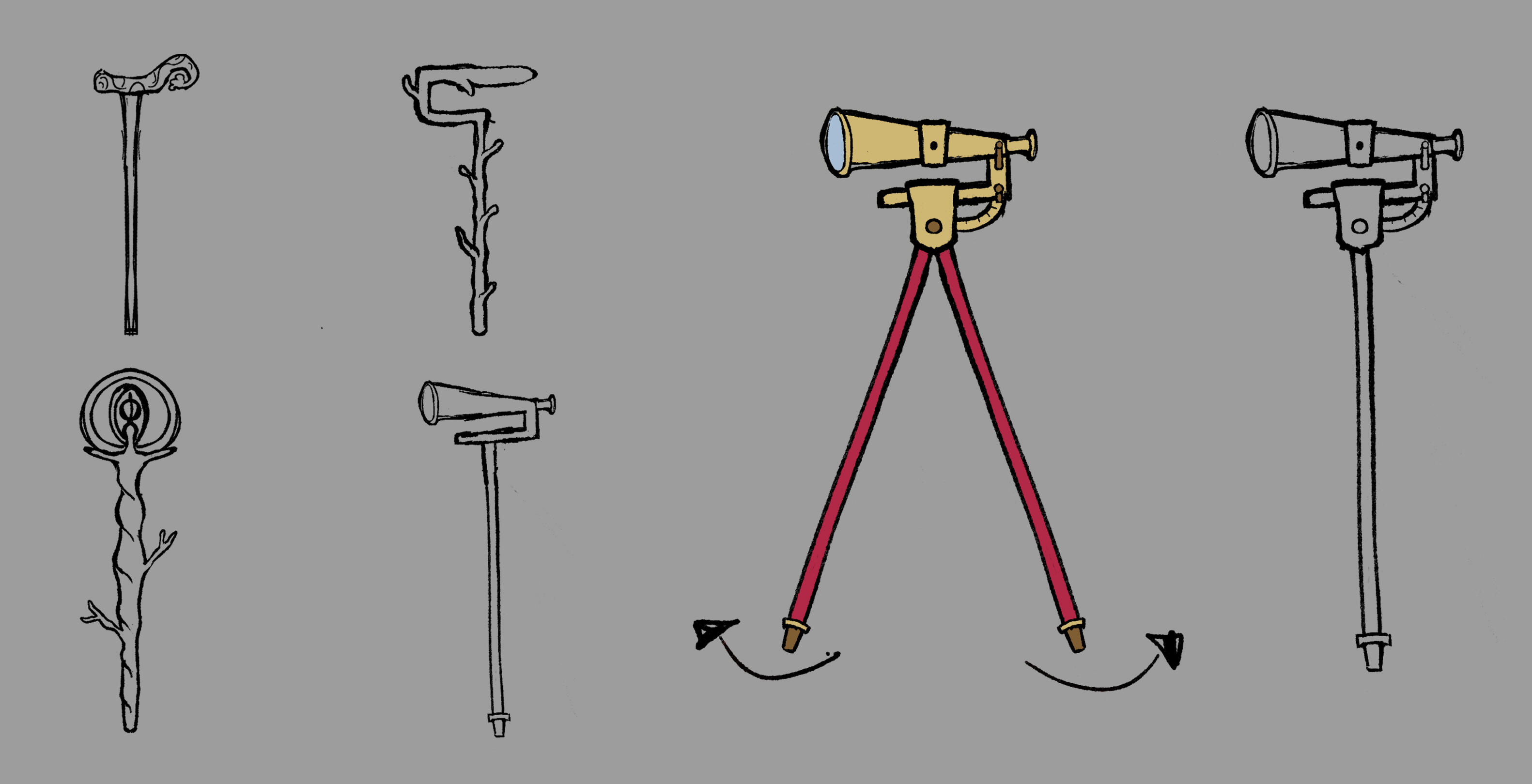 Compass Staff Weapon